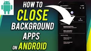 Closing background apps